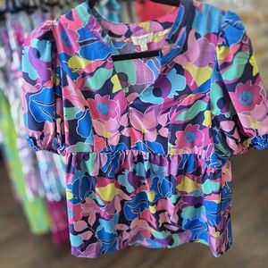Umgee Multicolor Floral Blouse